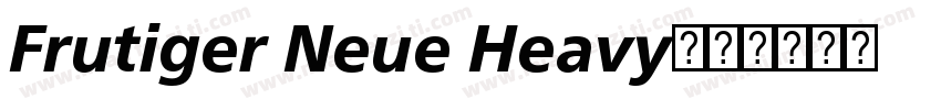 Frutiger Neue Heavy字体转换